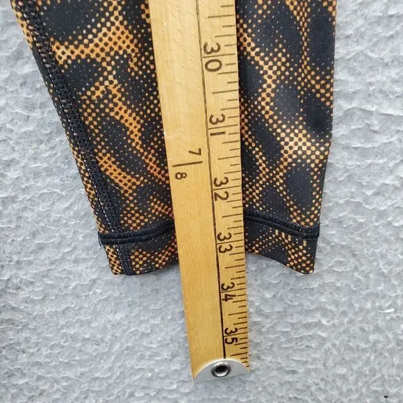 Yogalicious Lux Activewear Leggings Women XS Multi Leopard Print Stretch Pull On - Picture 5 of 6